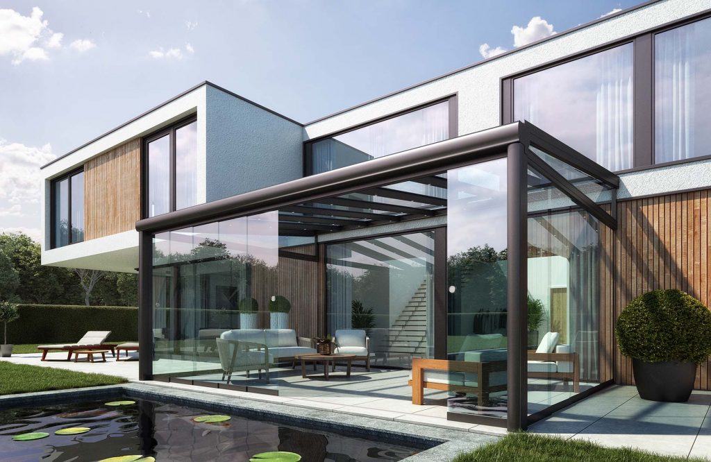 Pergola moderne en aluminium pour terrasse